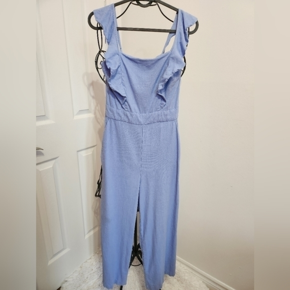 Baby blue ruffle jumper